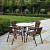 Комплект мебели для летнего кафе Николь-1A TLH-037AR2/080RR-D80 Cappuccino (4+1)